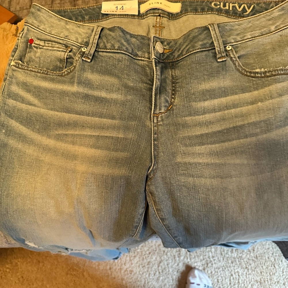 Curvy Women's Light Blue Skinny Jeans